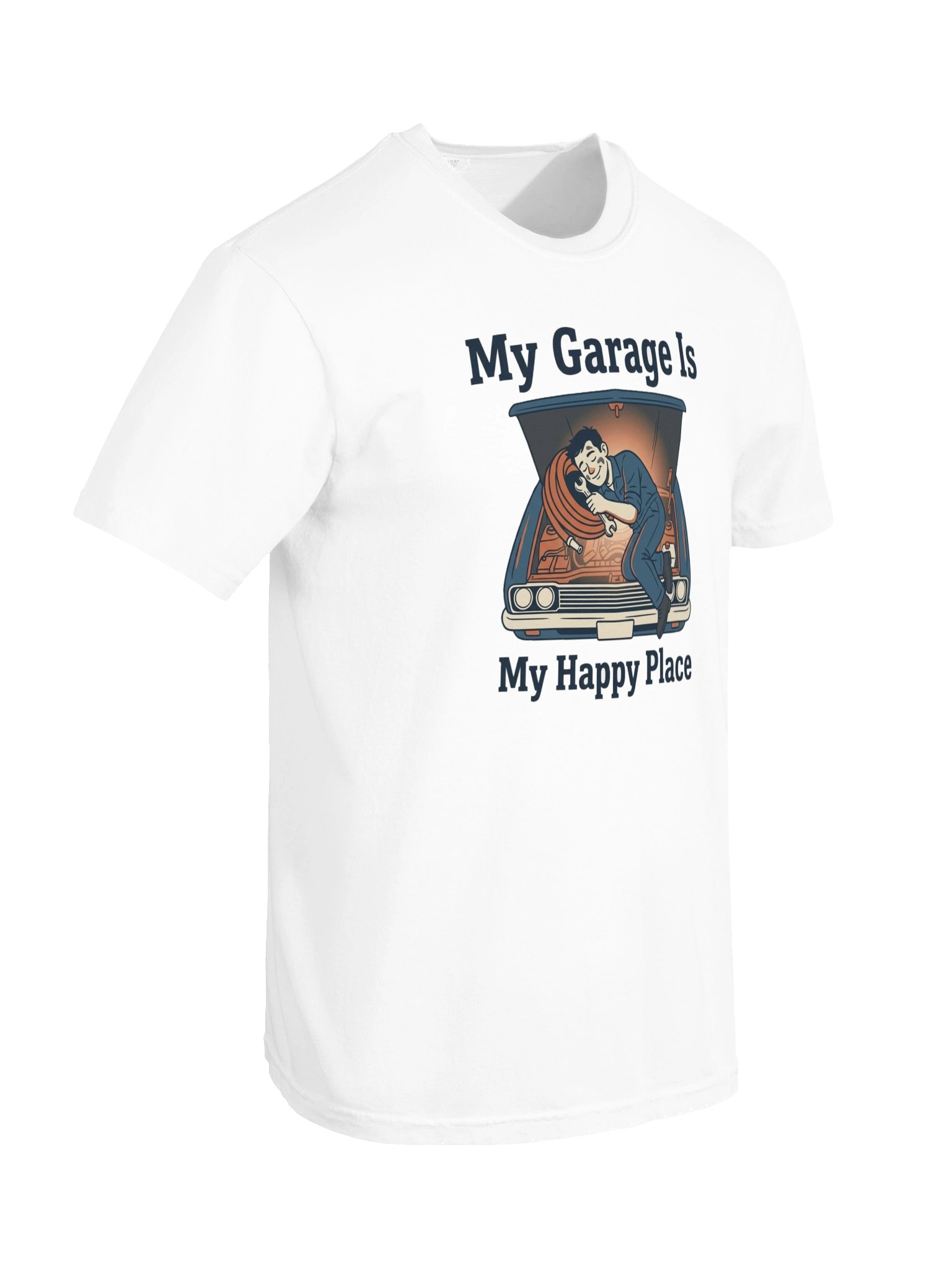 "My Garage Is My Happy Place" Heavyweight T-Shirt product image (10)