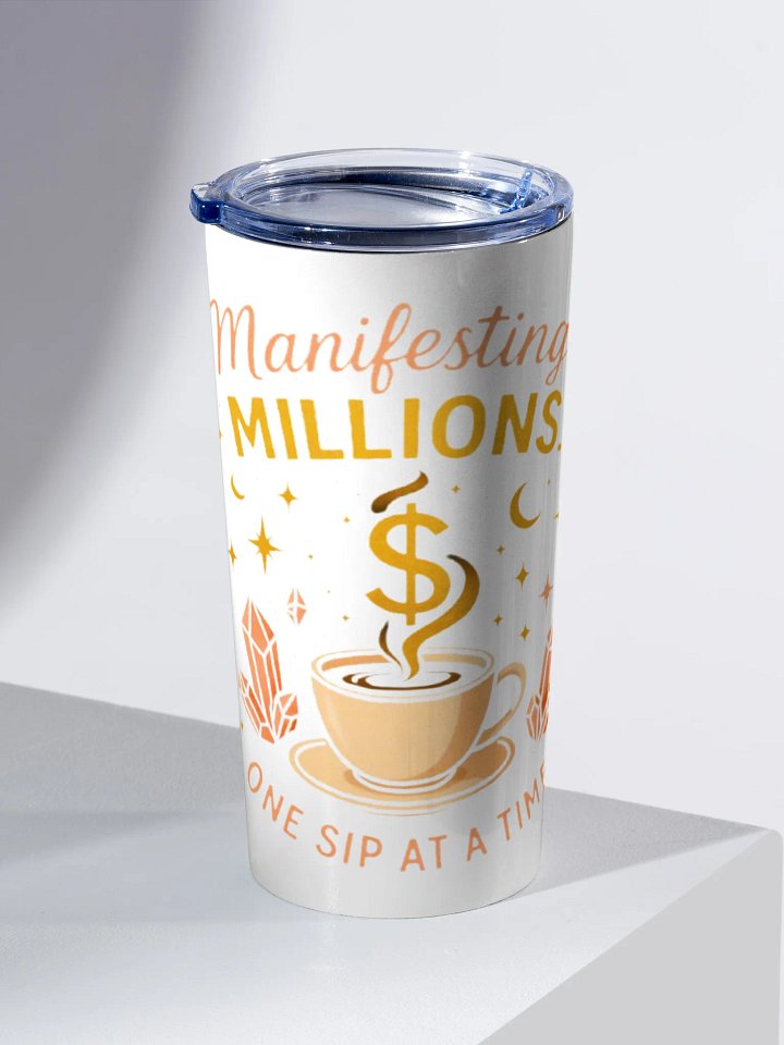 "Millionaire Moves" 20oz Stainless Steel Tumbler | Manifest as You Sip product image (2)