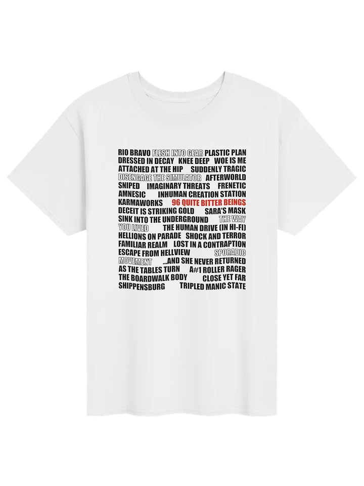 Song Titles - T-shirt product image (1)
