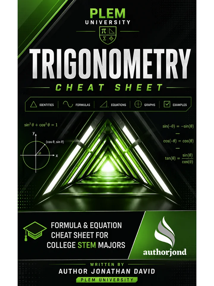 The Ultimate Cheat Sheet for STEM Majors | Trigonometry product image (1)