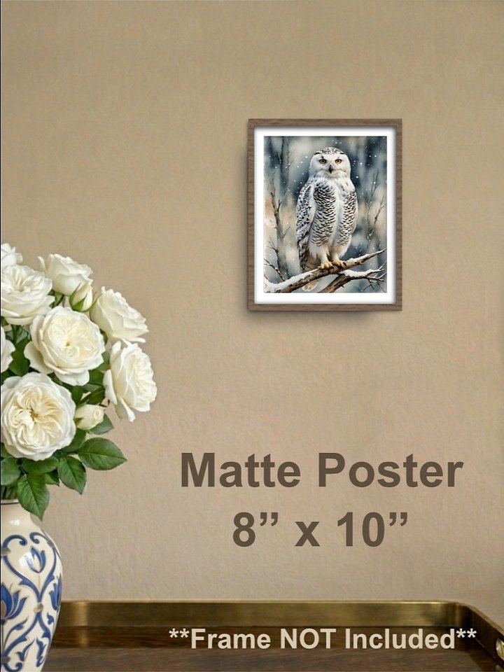 Snowy Owl Matte Poster product image (1)