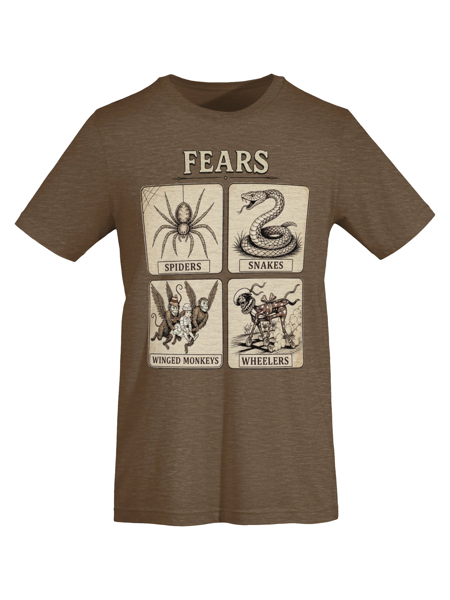 Winged Monkeys & Wheelers from Oz Tee, Funny Nostalgic "Fears" Shirt for Classic Oz Lovers product image (6)