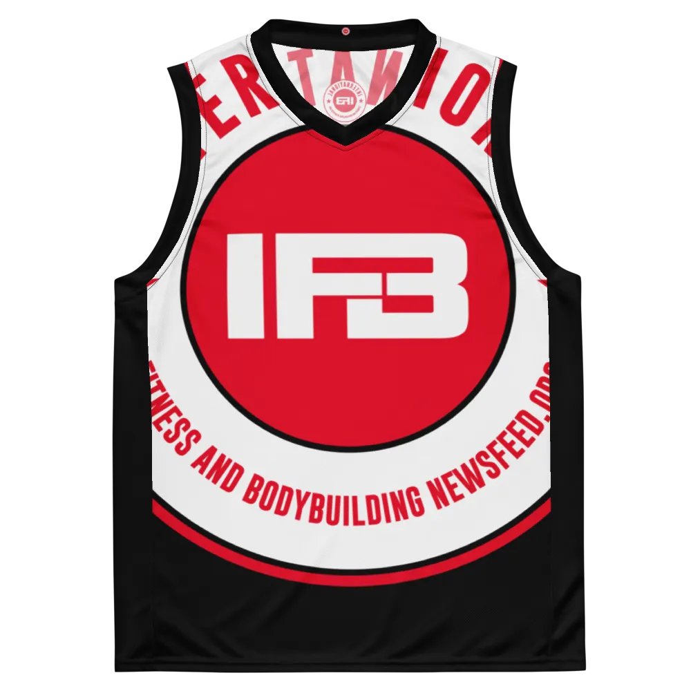 IFBNewsfeed.Org's All-Over Print Recycled Unisex Basketball Jersey product image (2)