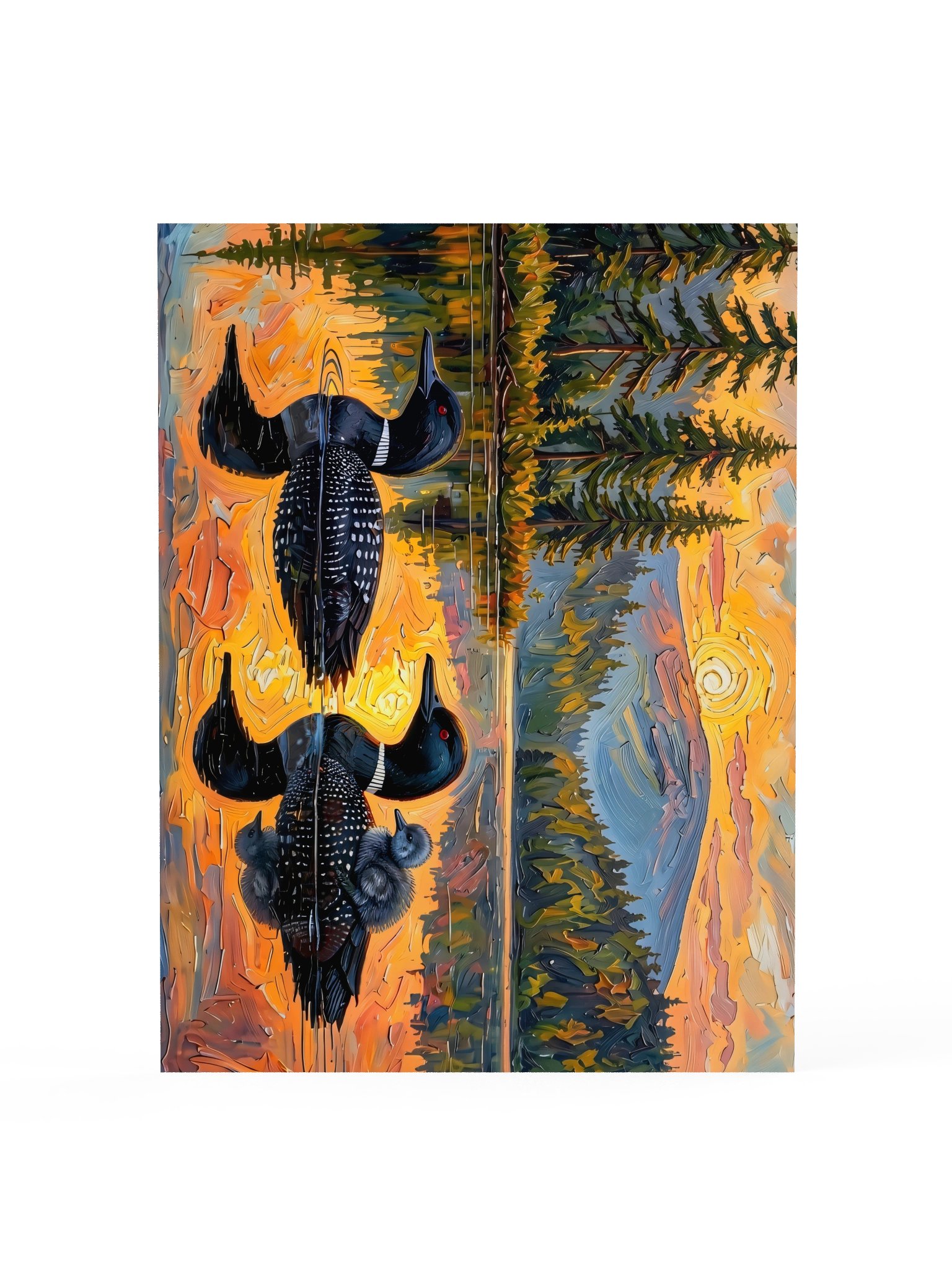 Loon Pair with Chick Poster product image (3)
