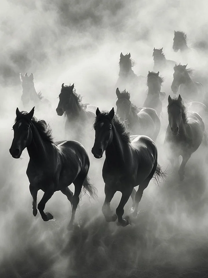 Misty Equine Elegance Framed Poster product image (1)