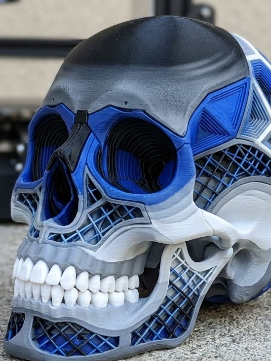 The 3D Coloring Book: Geometric Hex Skull (Digital STL Download) product image (5)
