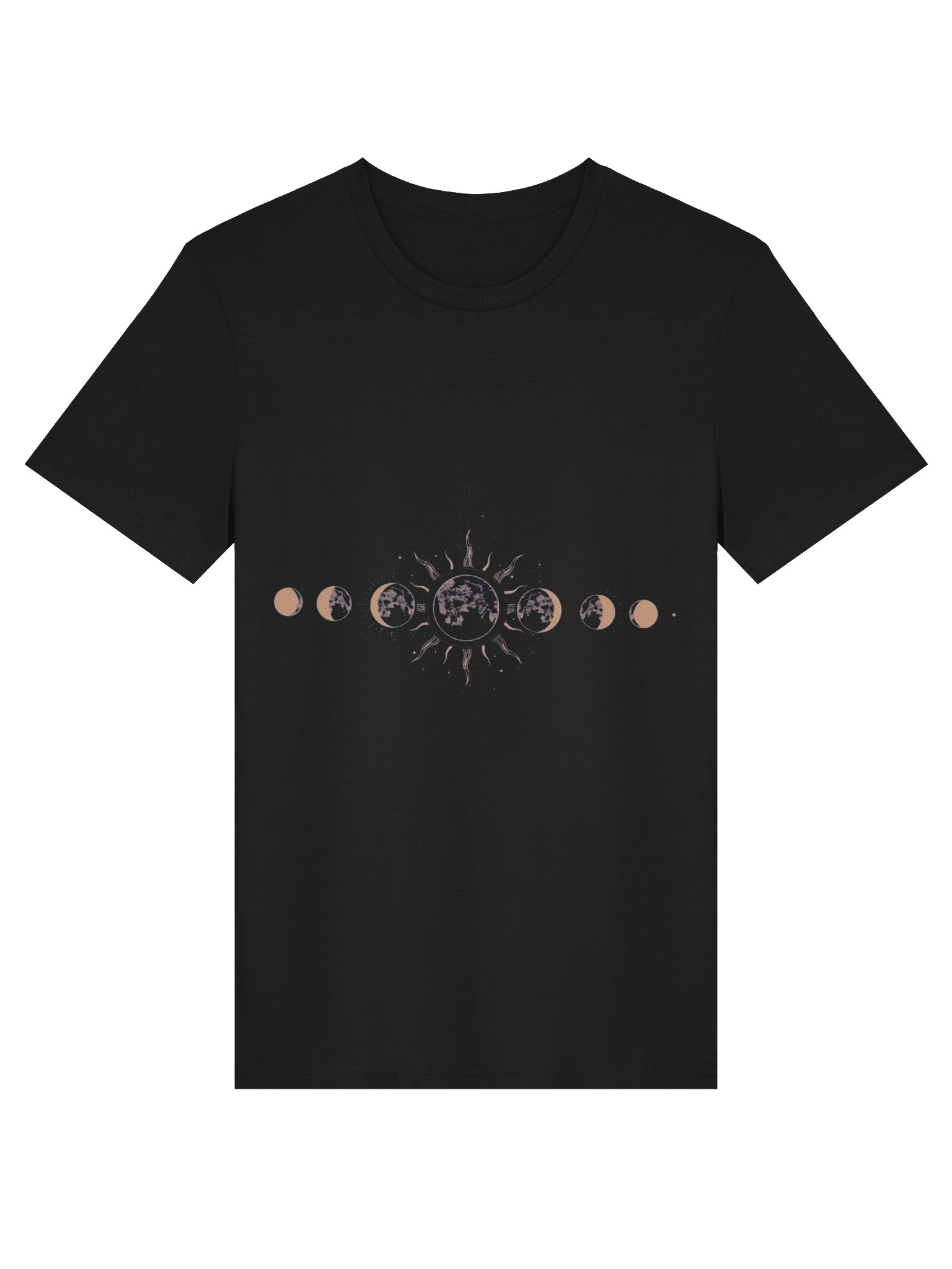 Moon Phases T-Shirt – Celestial Sun & Moon Graphic Tee | Lunar Cycle Astrology Shirt | Unisex Apparel product image (1)