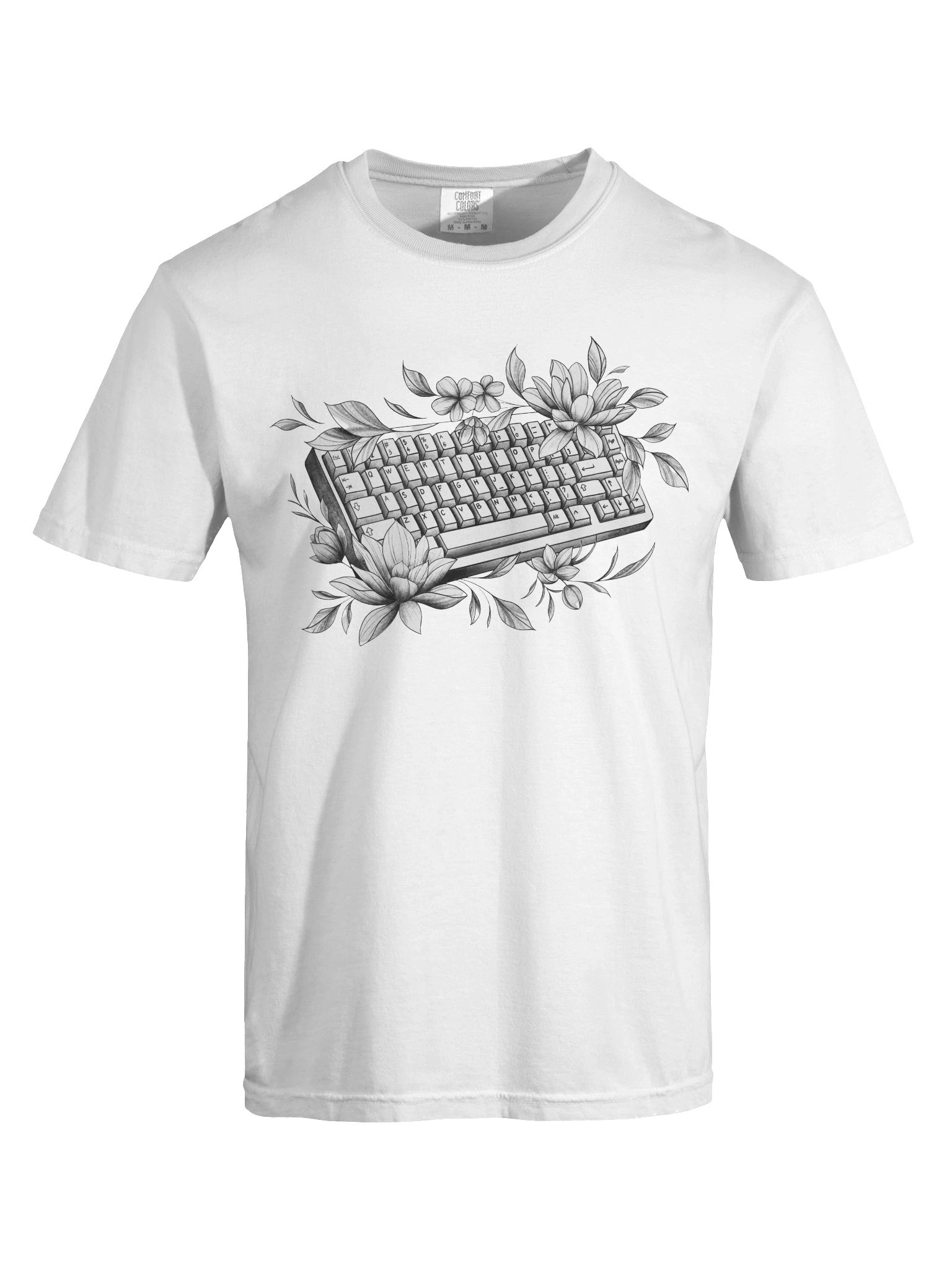 Flower Keyboard T-Shirt product image (5)