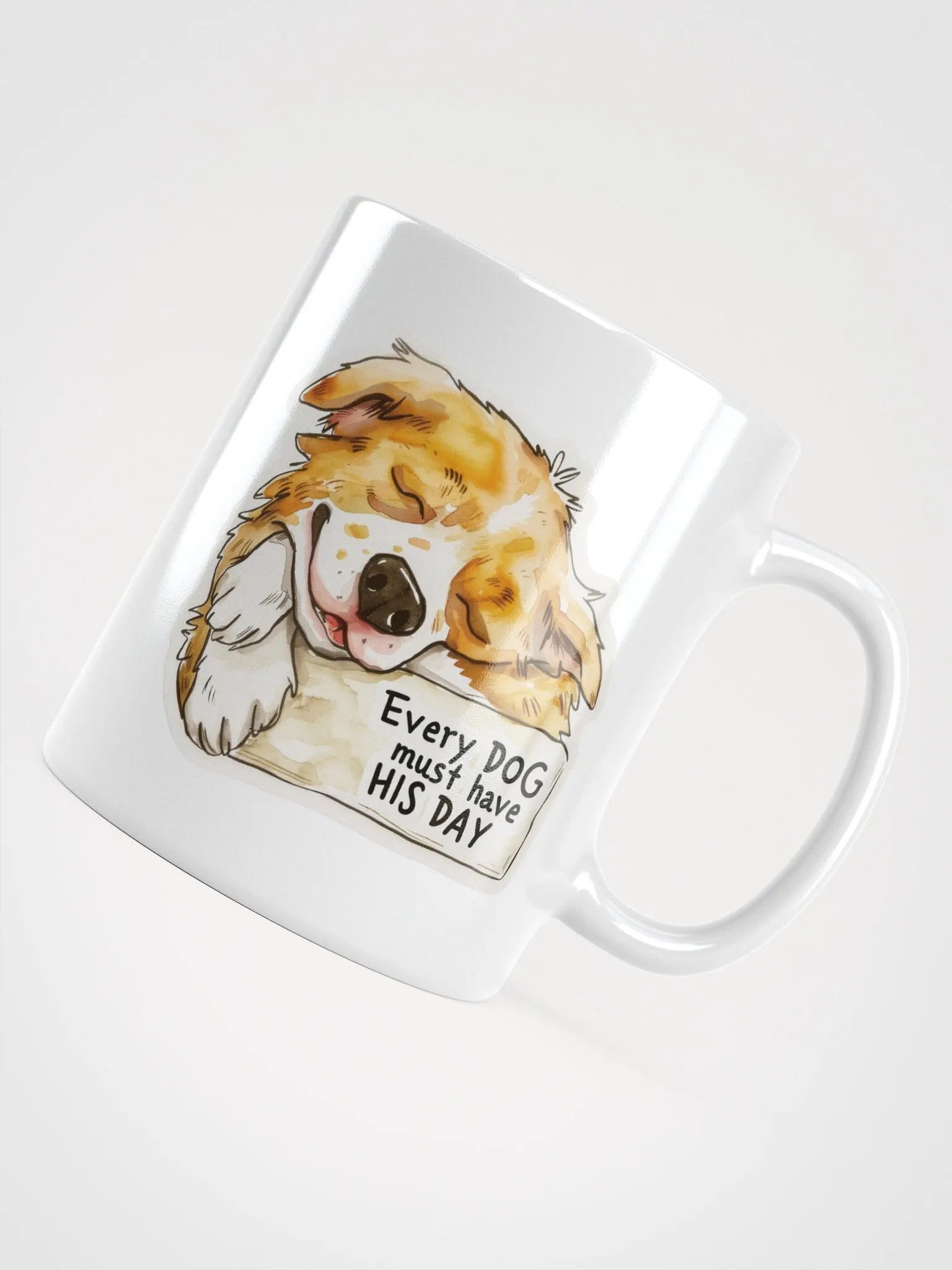 Dreamy Dog Days White Glossy Mug product image (6)