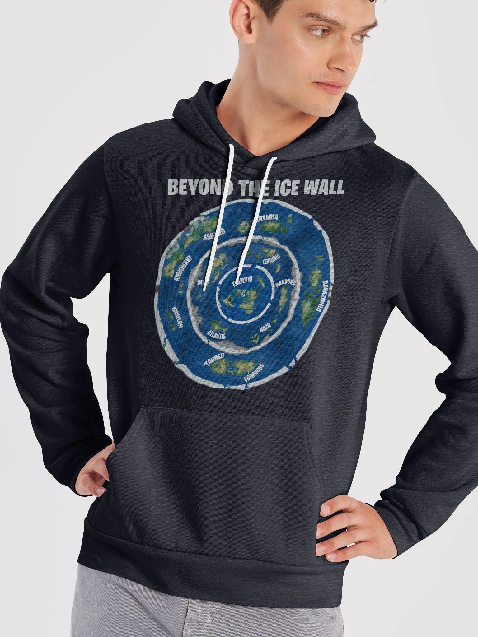 Premium Supersoft Hoodie Beyond The Ice Wall Map product image (29)