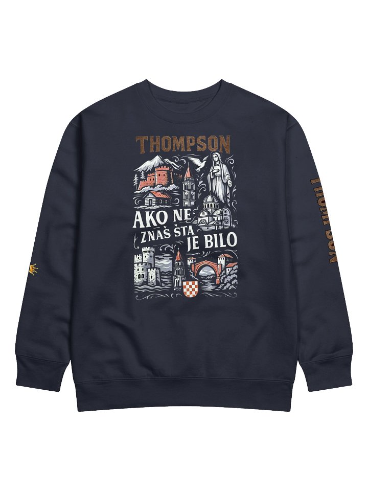 PNB Crowned Premium Sweatshirt Ako ne znaš šta je bilo product image (1)