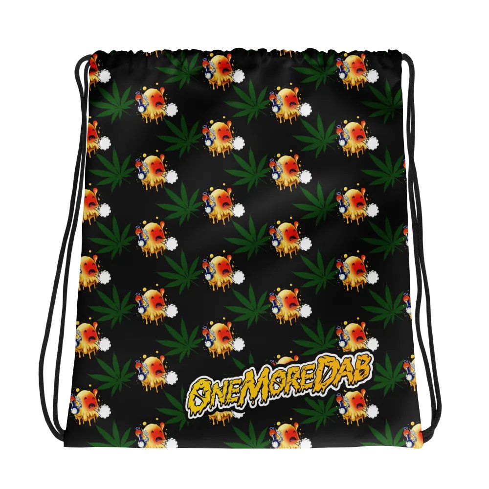 Coughing Globert/Leaf Draw String Bag product image (1)