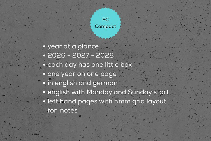 year at a glance - FC Compact - 2026-27-28 product image (2)