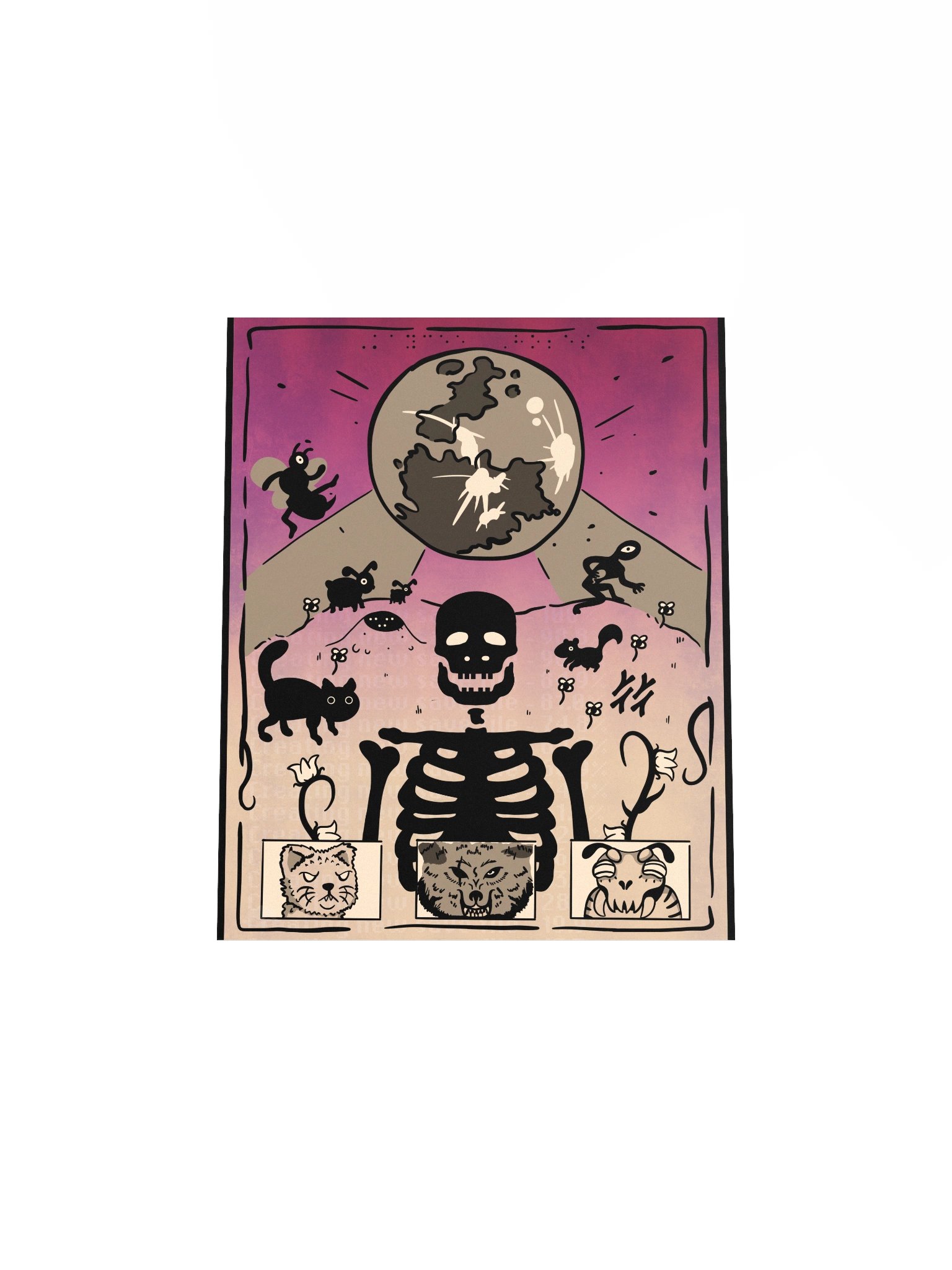 Ethereal Skeleton Dreamscape Poster product image (4)