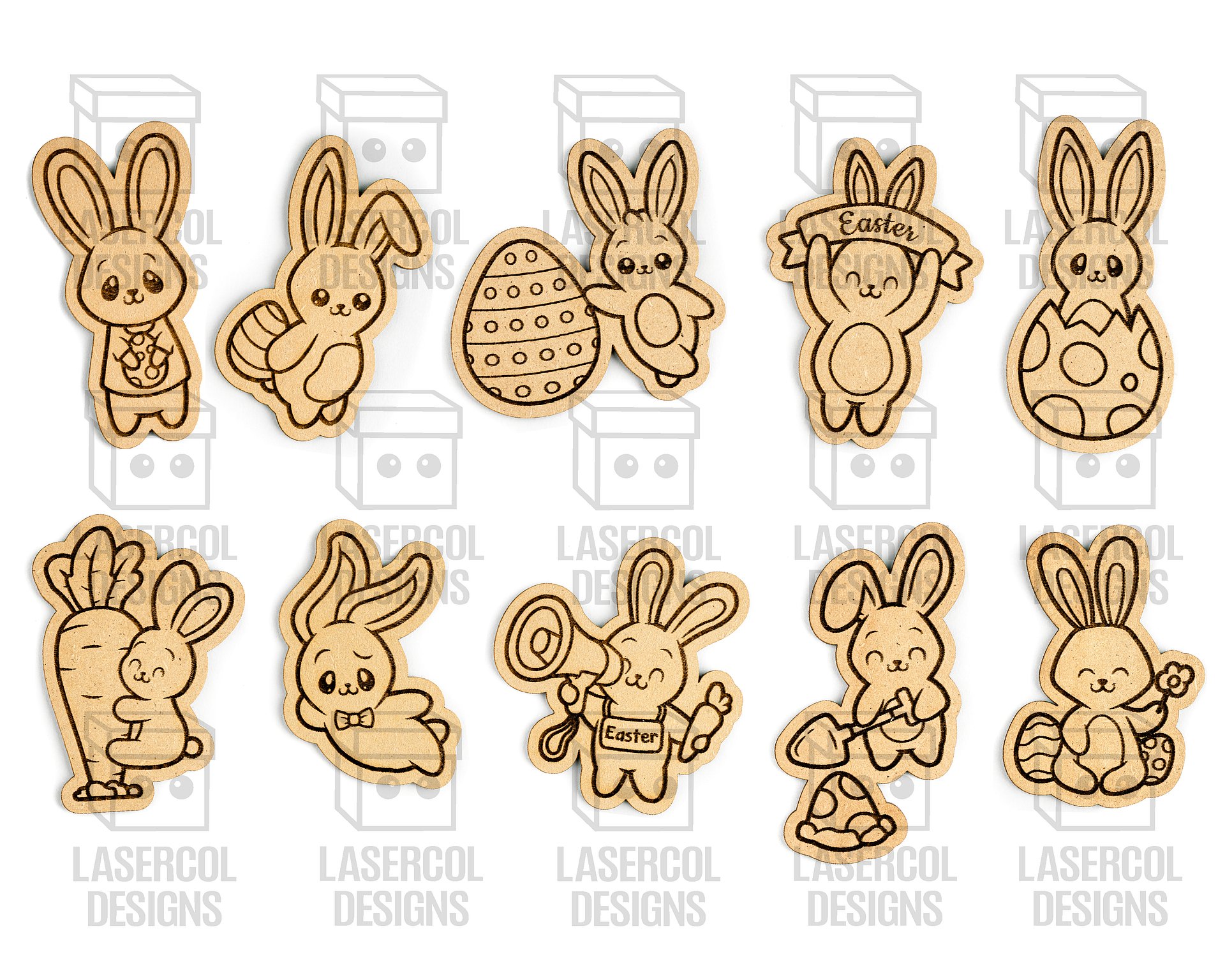 Easter Cutouts/Paint Kit Bundle (Set 1-2-3-4) - Laser Cut Files product image (9)