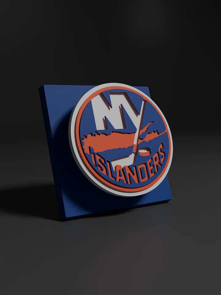 New York Islanders 3D Printed Floating Logo Sign (Digital File Only) product image (1)