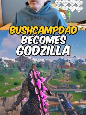 I finally got to be Godzilla! This is pretty cool! #bushcampdad #fortnite #gaming #fortnitegodzilla #fortniteclips #chapter6