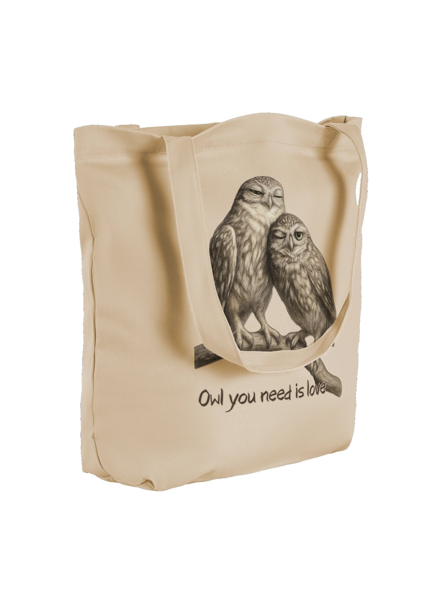 Eco-friendly tote bag: Owl Love product image (8)