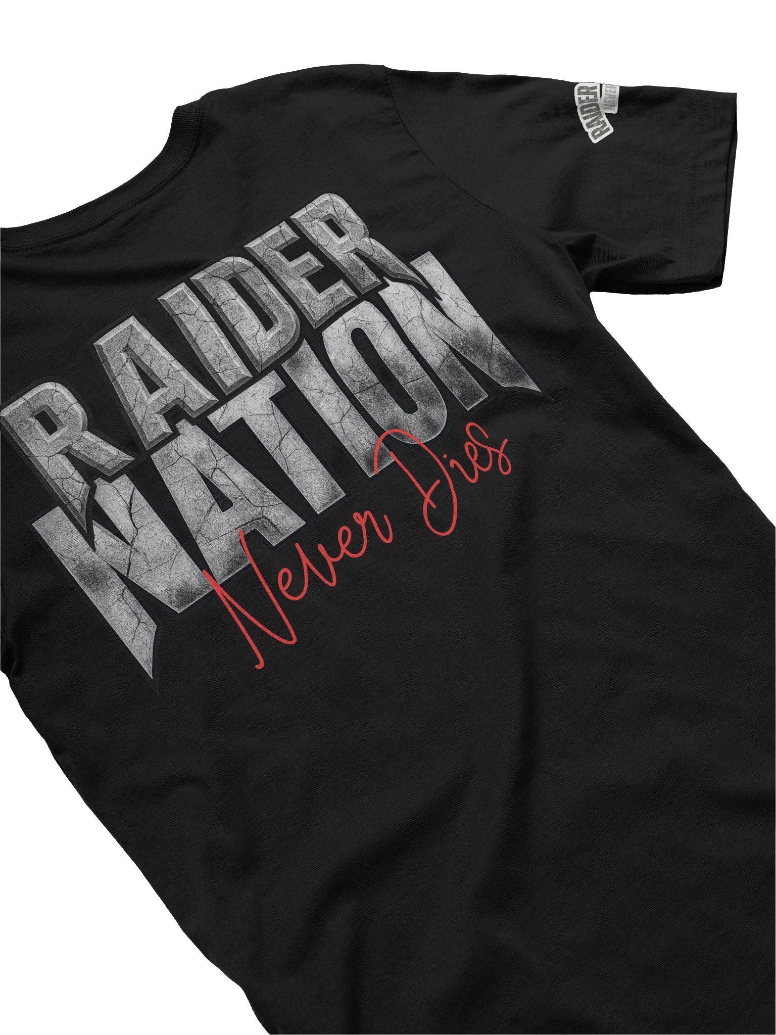 BLACK & SILVER NATION NEVER DIES - PIRATE Skull Tee | Las Vegas | Football | Home Locker product image (13)