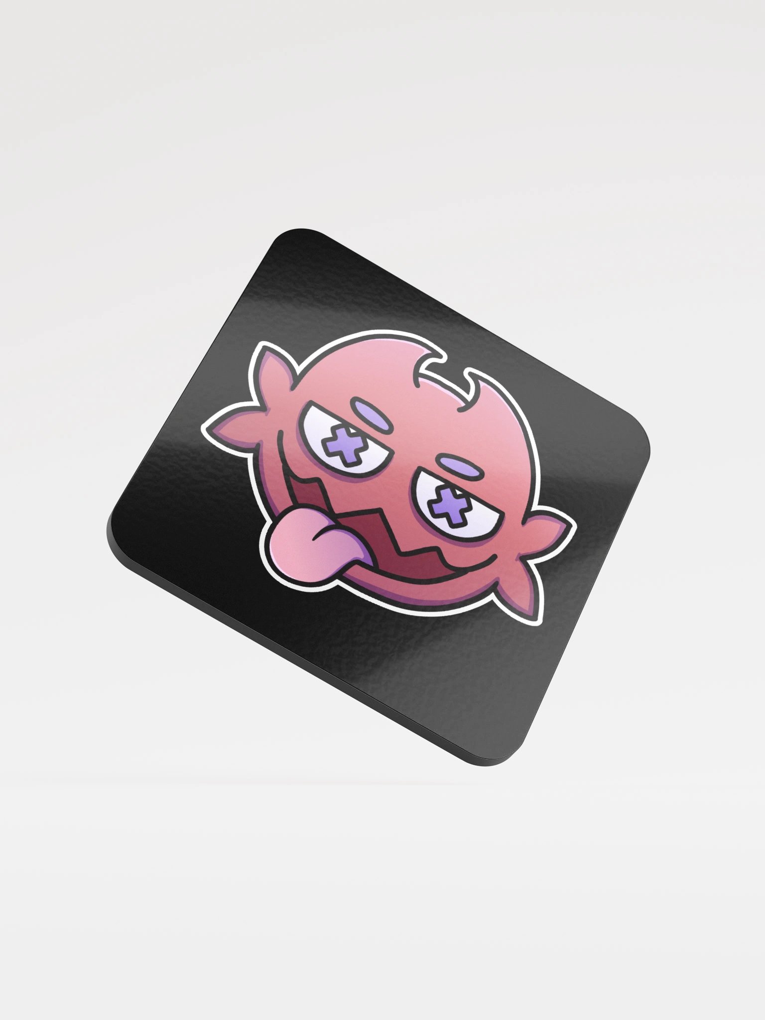 Red Pocatto Glossy Cork Coaster product image (1)