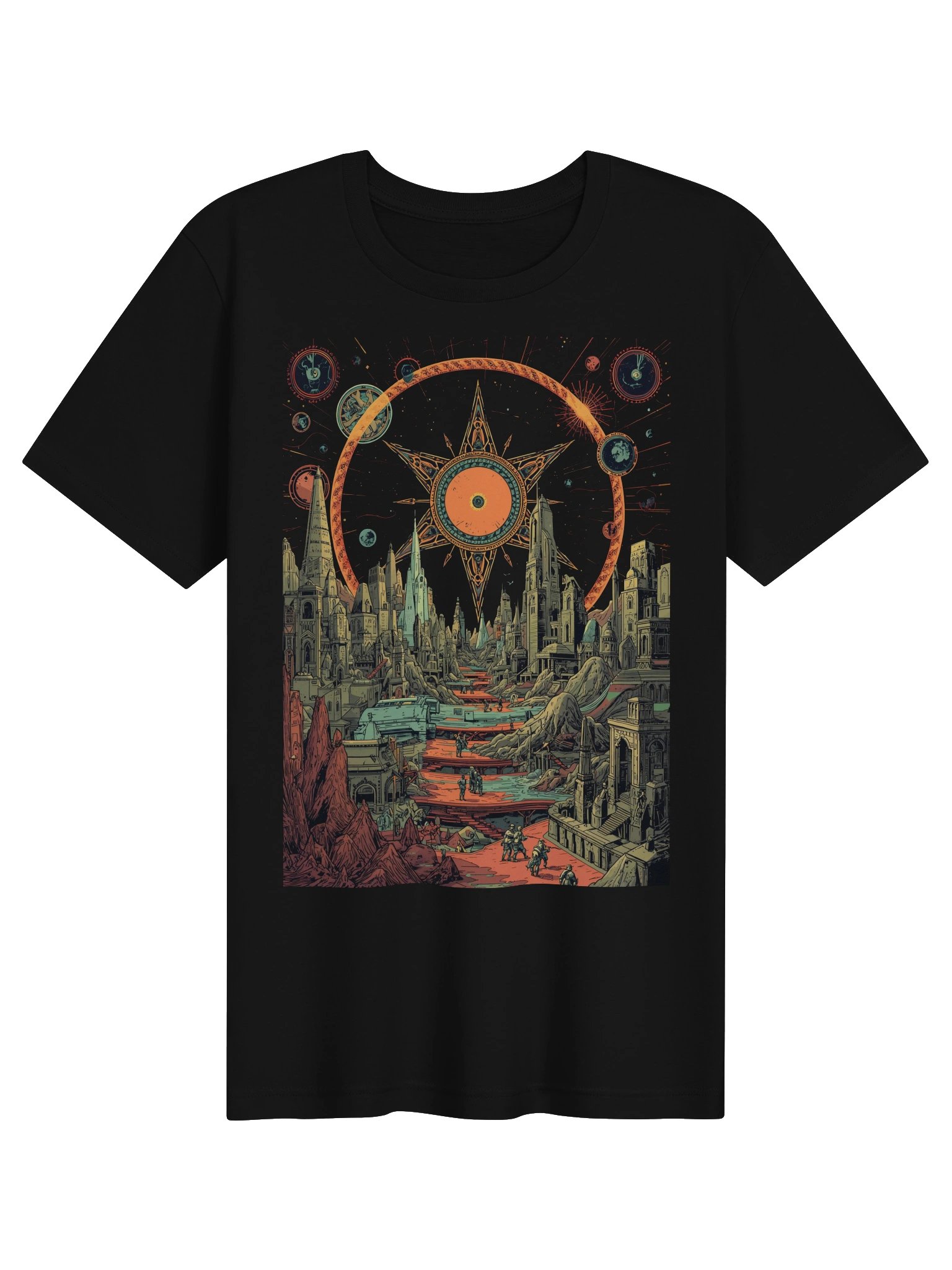Cosmic City Portal Lightweight T-Shirt product image (1)