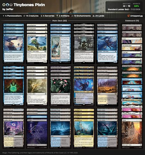 Deranked a bit on stream this past week but decided to work on Pixie some more & updated it a little bit!

Went 14-3 last nig...