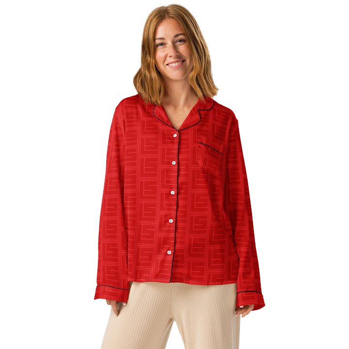 LS Square Red Pajama Top product image (1)