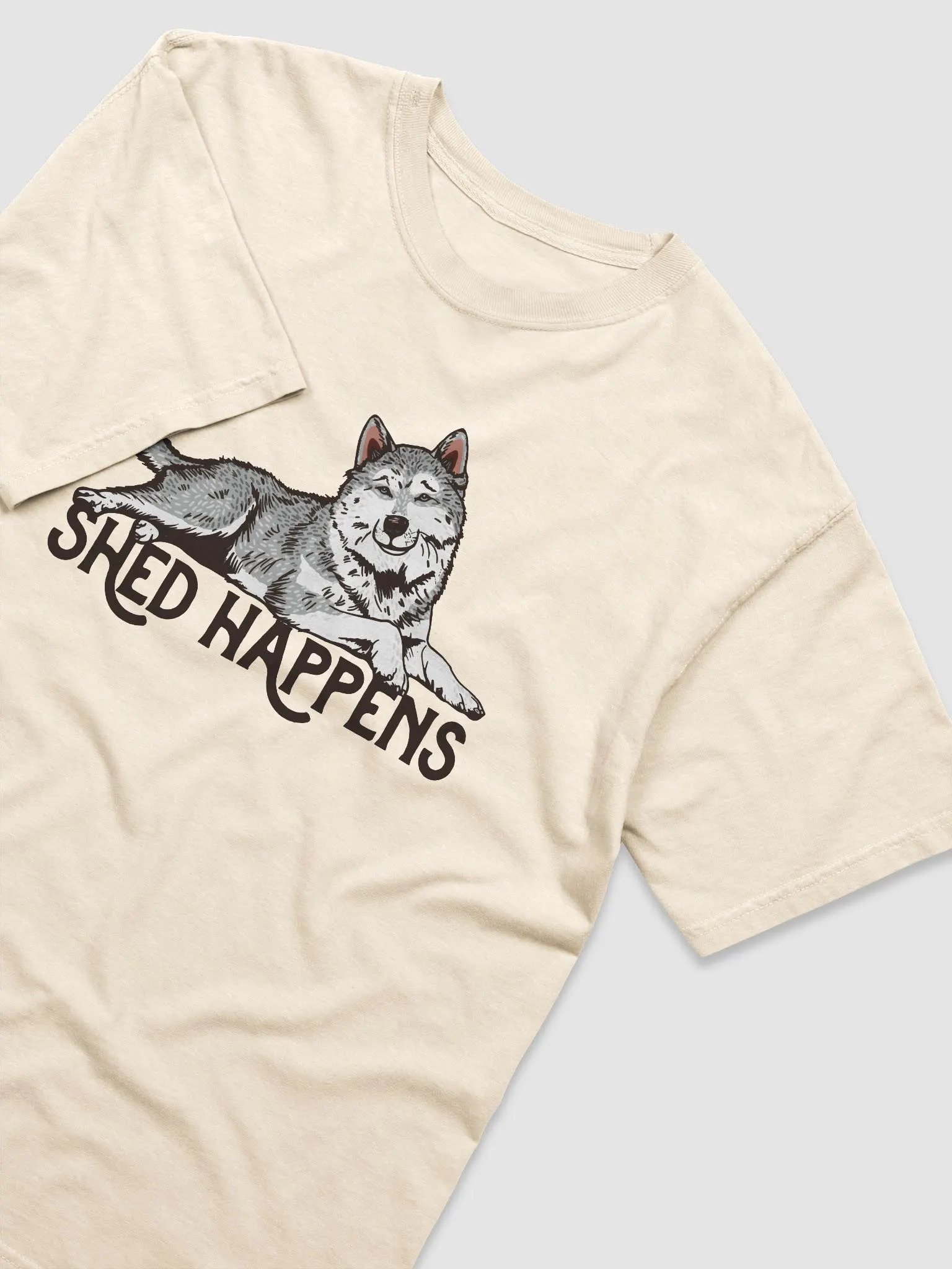 Shed Happens T-Shirt of a Siberian Husky | Funny T-Shirt for Siberian Husky Paw-rents product image (6)
