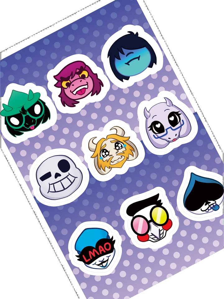 Deltarune Sticker Sheet 1 product image (1)