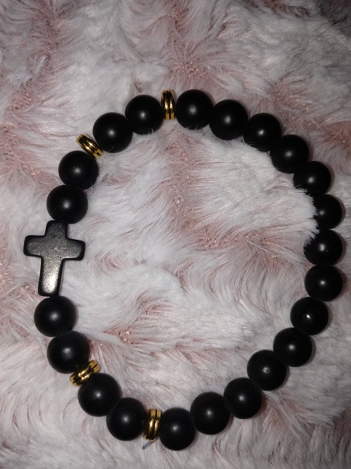Boss momma black onyx healing stone bracelet product image (1)