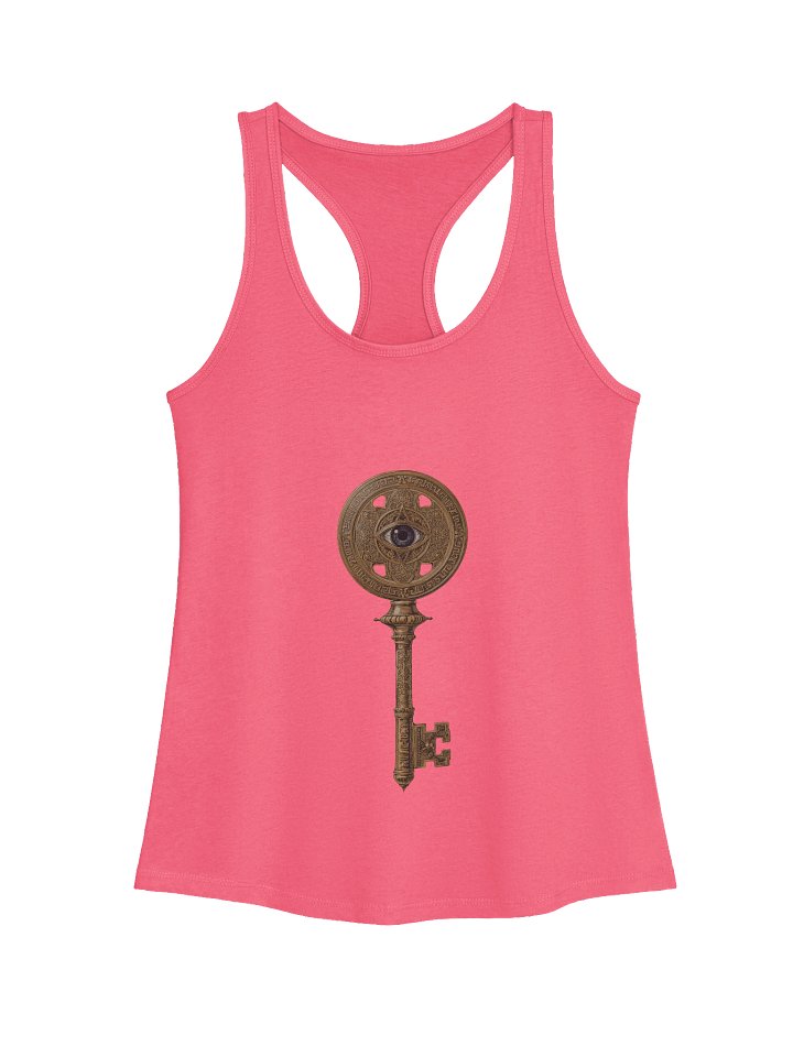 The Gatekeeper’s Key – Hot Pink Momentum Edition (Front & Back Print) | Women’s Racerback Tank product image (1)