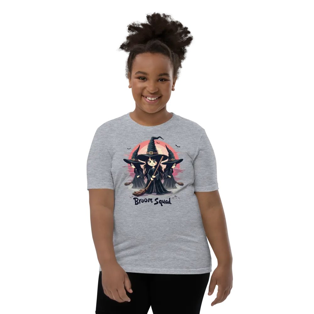 Broom Squad Youth Witch T-Shirt product image (10)