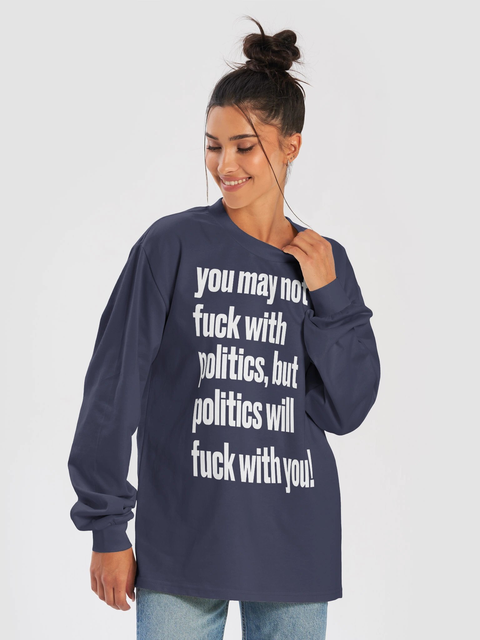 Fuck with Politics - BB x ASC Long Sleeve Tee product image (3)