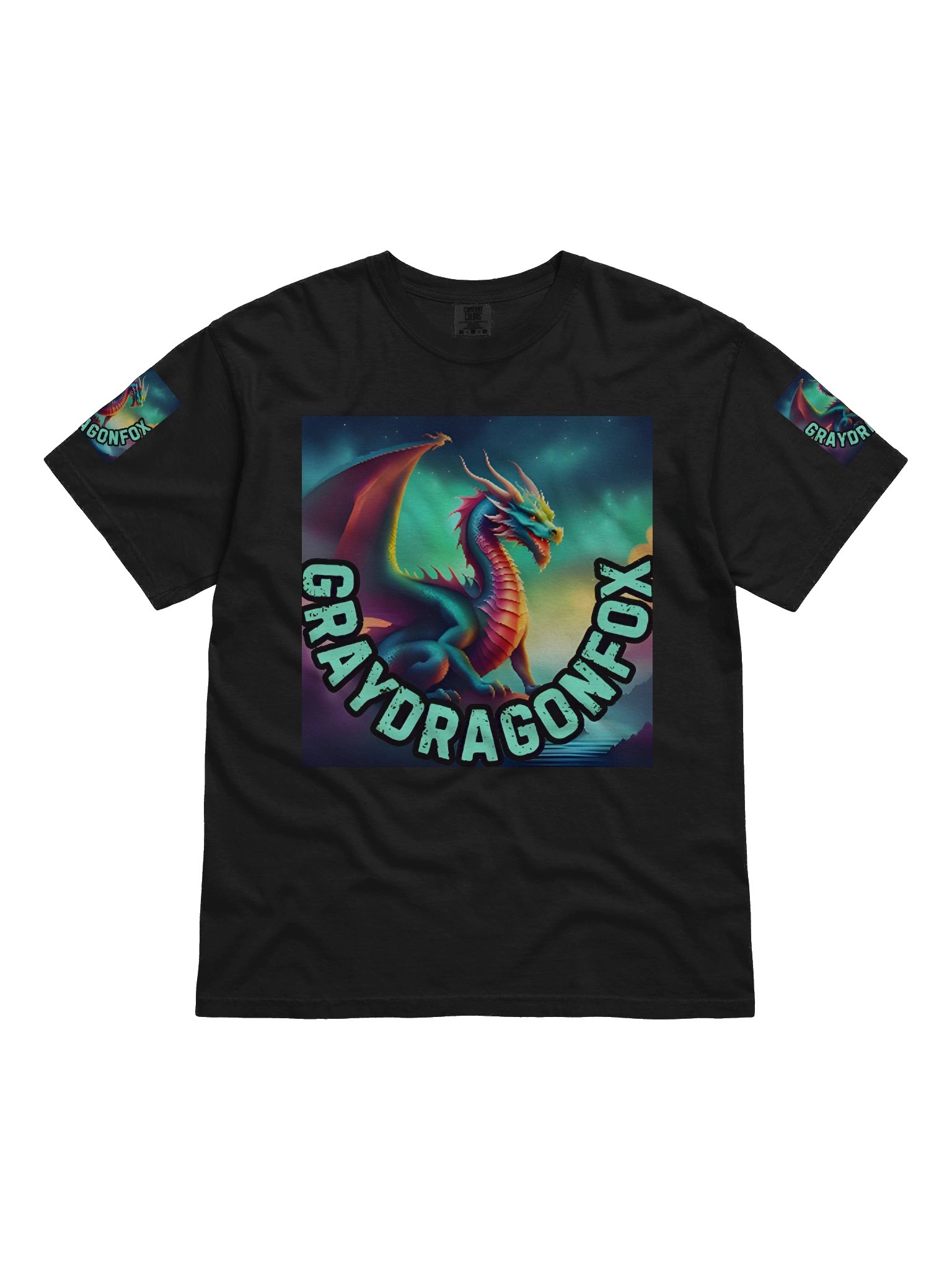 Graydragonfox "Squeeks Original" Decked Out Quad Logo Tee product image (1)