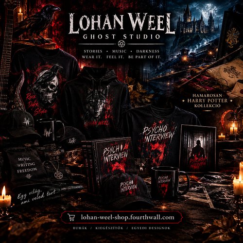 🖤🎸 **Sziasztok!**

A mai bejegyzésben szeretném egy kicsit bemutatni nektek a **Lohan Weel Ghost Studio** saját online boltom...