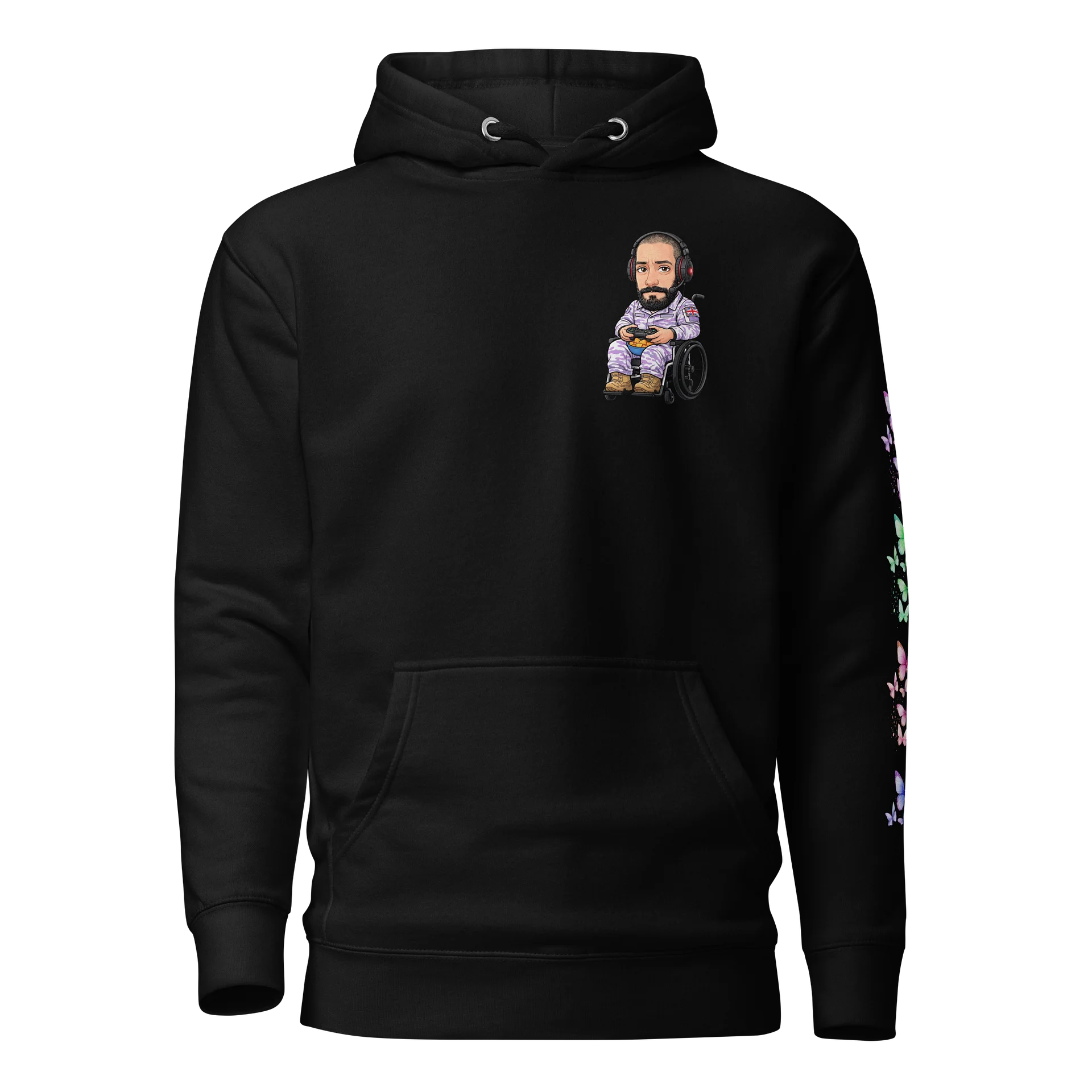 Lady’s hoody black product image (1)