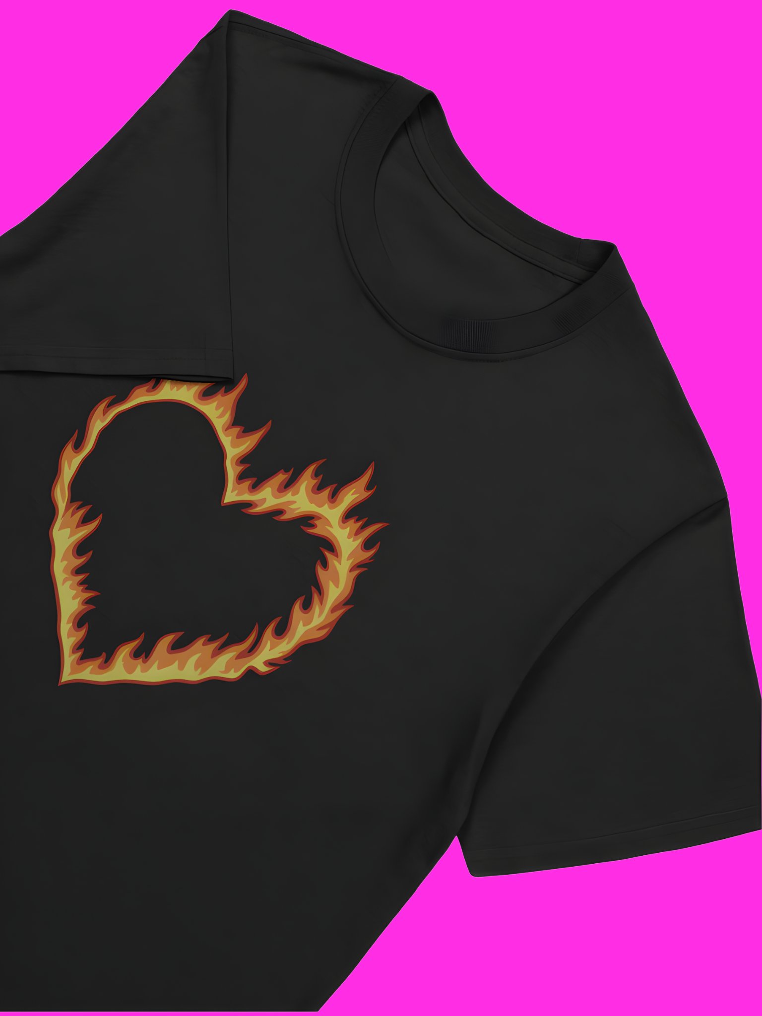 High Potential Morgan Croft Fire Heart T-Shirt product image (115)