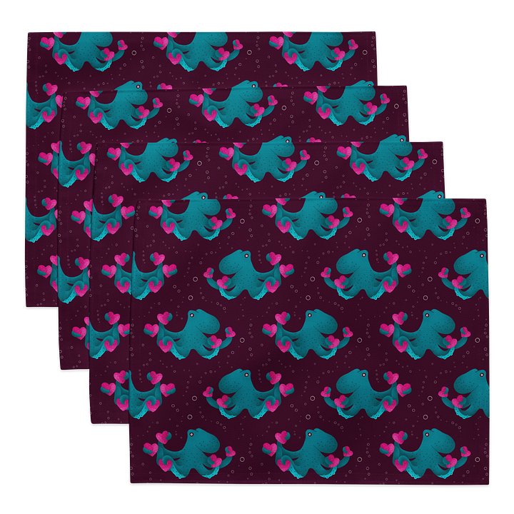 Octopus and Hearts Placemat Set (4) product image (1)