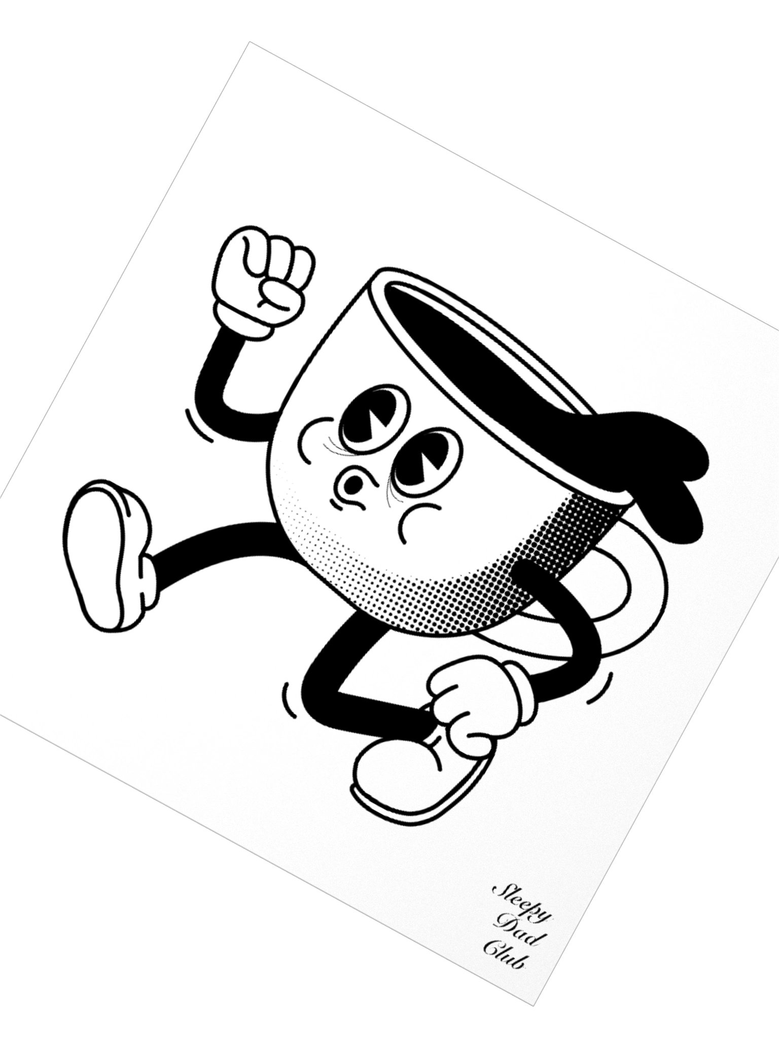Sleepy Dad Club | Tired Espresso Sticker product image (2)