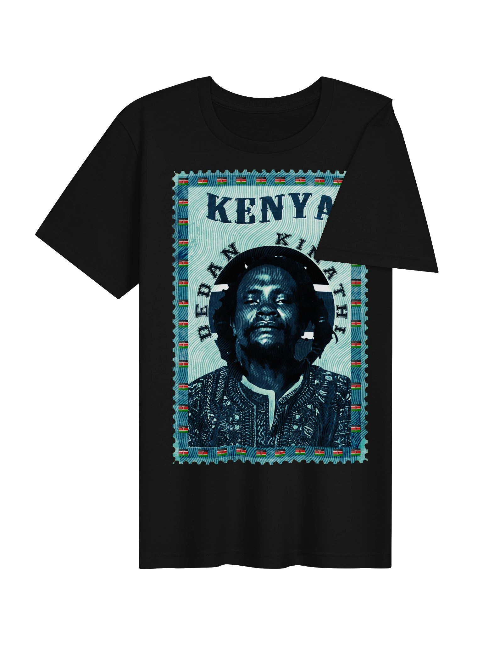 Dedan Kimathi Vintage Postage Stamp T-Shirt | Kenya Mau Mau History Tee | Pan-African Kenya Freedom Fighter product image (5)