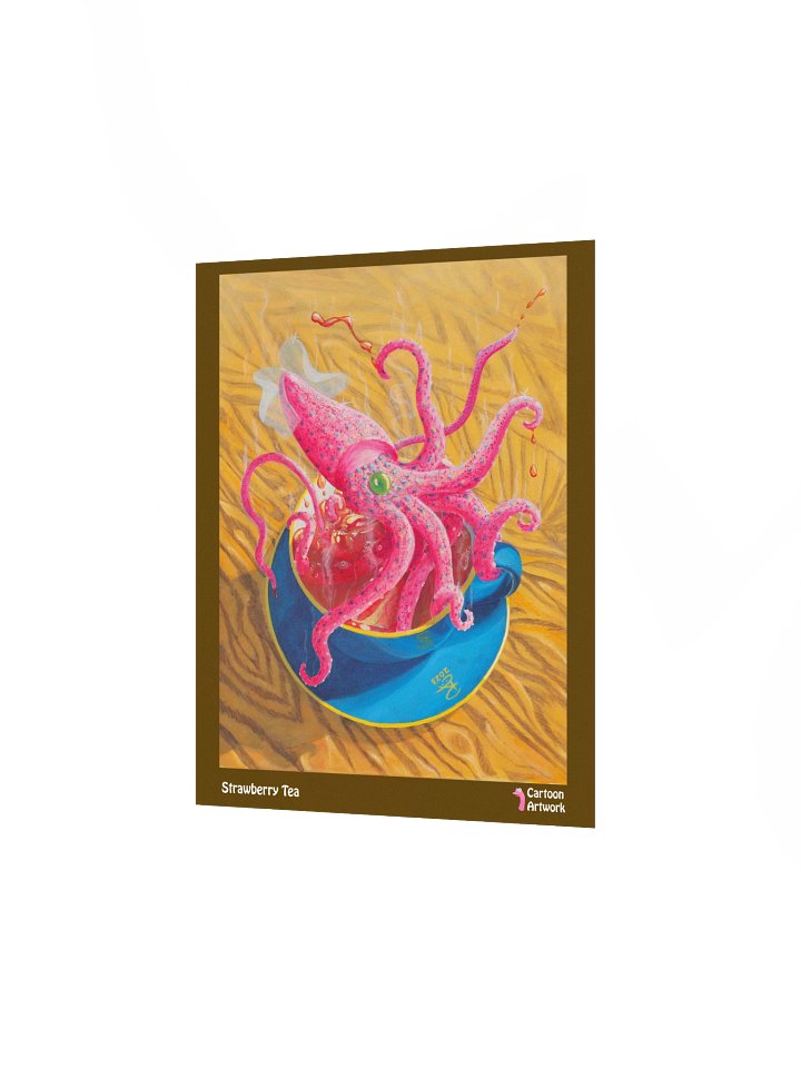 Cartoon Artwork: Strawberry Tea Print product image (2)
