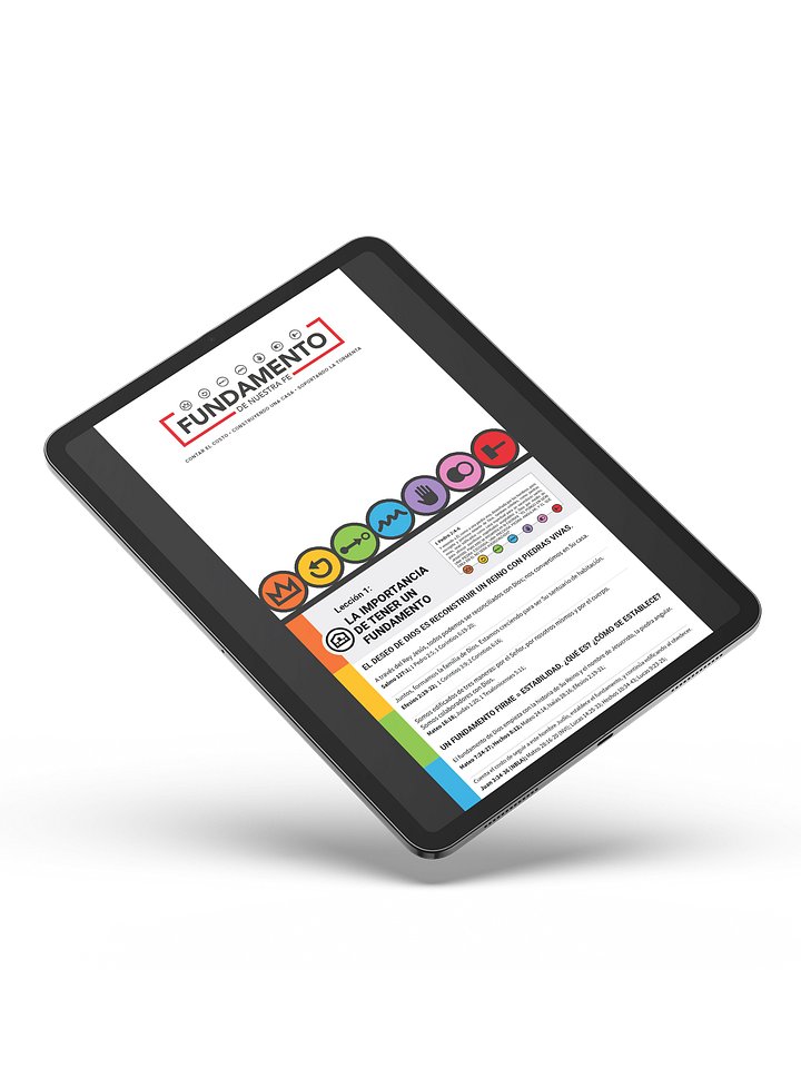 Folleto del Fundamento $5 Download - Libro Digital de Discipulado sobre Hebreos 6 product image (1)
