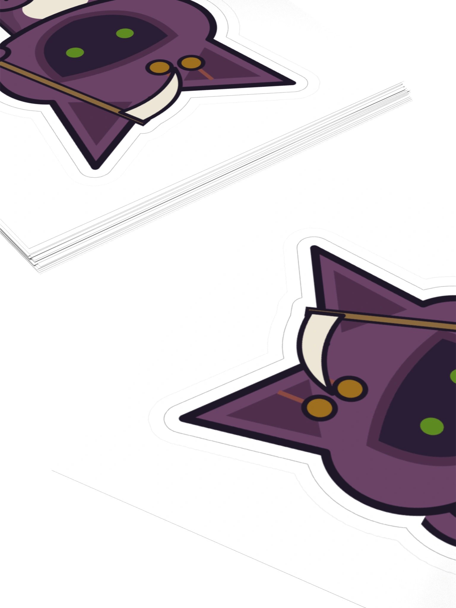 Badge Reaper Zombie Cat Laptop Sticker, 3 Inch product image (4)