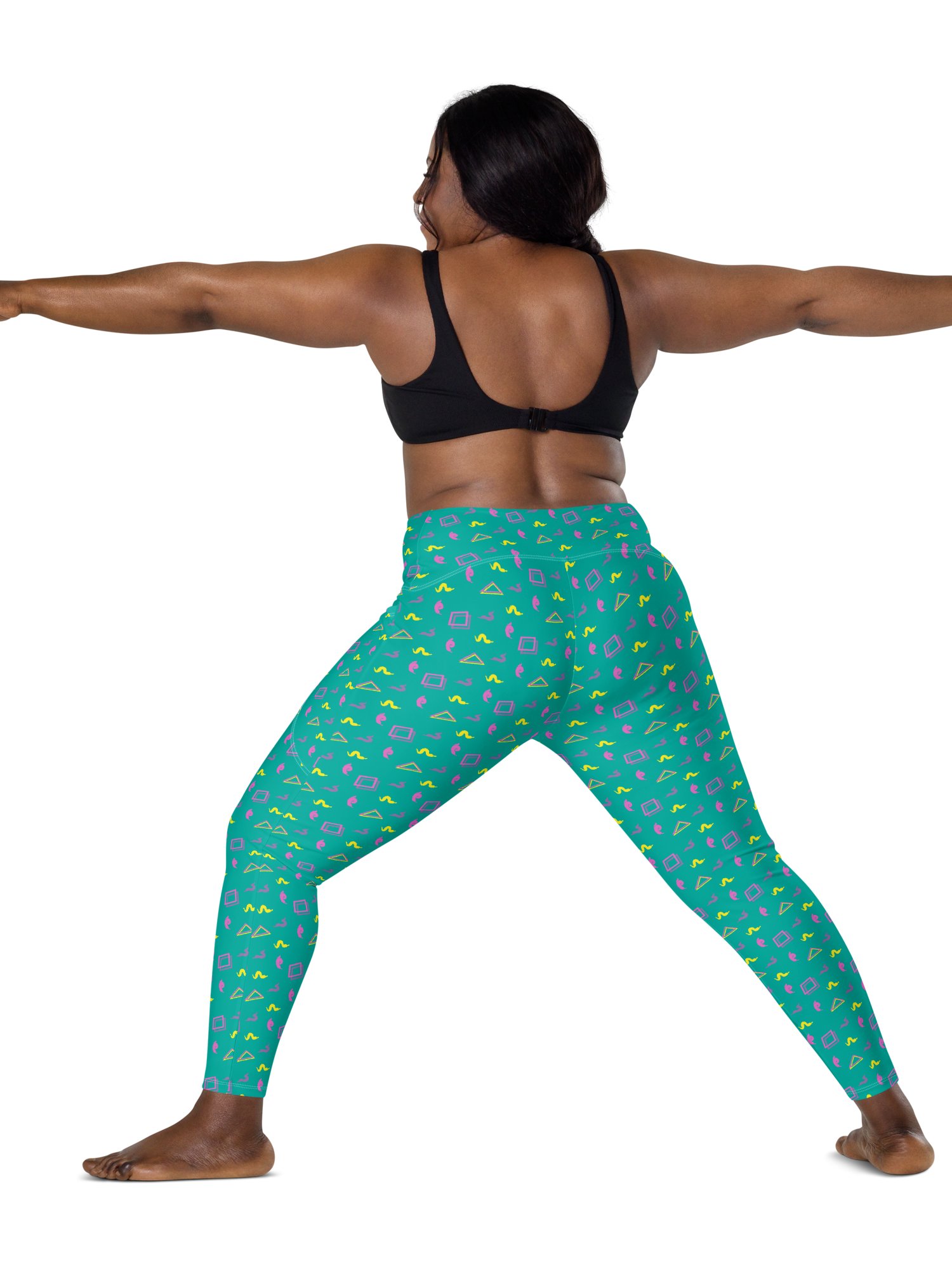 Oh Worm? teal pattern pocket leggings product image (3)