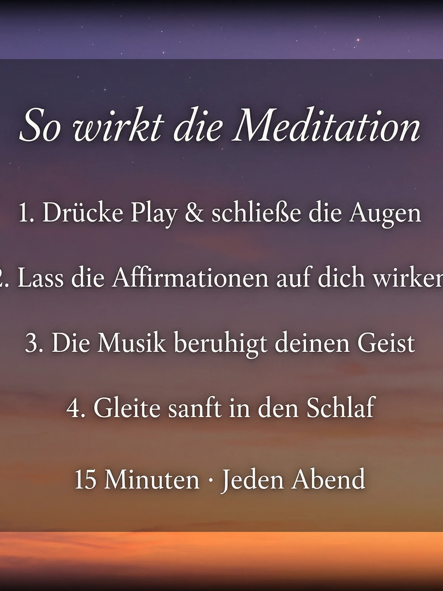 Affirmationen zum Einschlafen | Geführte Schlafmeditation (Audio-Download) product image (6)
