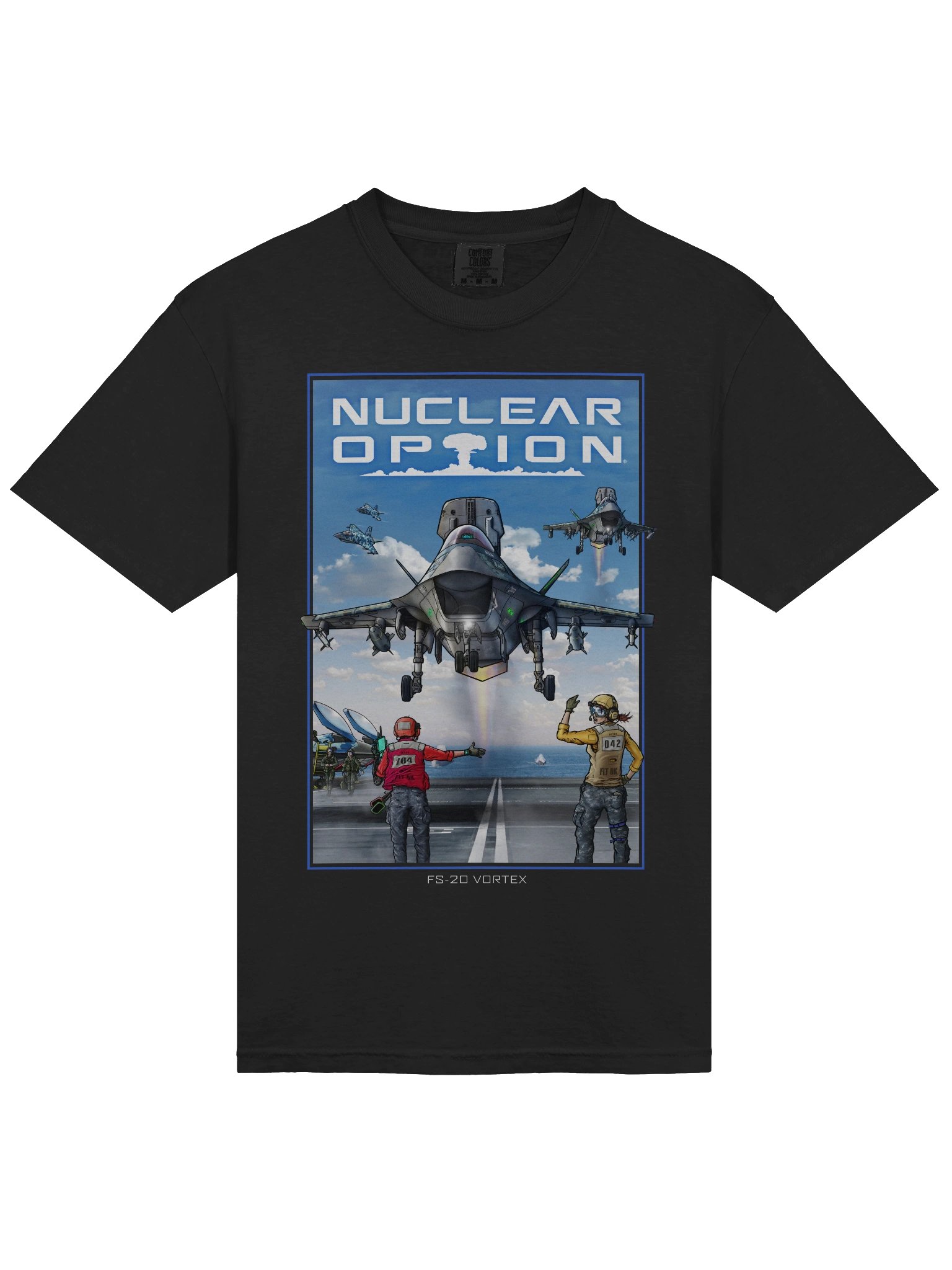 Vortex - Navy Blue Hex (Day) Tee product image (3)