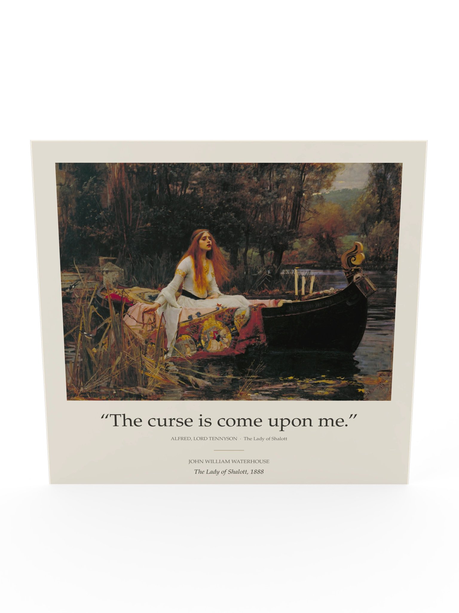 John William Waterhouse – The Lady of Shalott | The Curse Is Come Upon Me Poster product image (6)