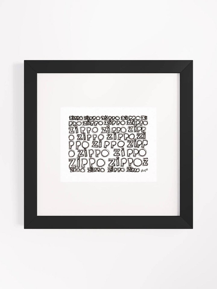 zippo Panel Card Print Framed product image (2)
