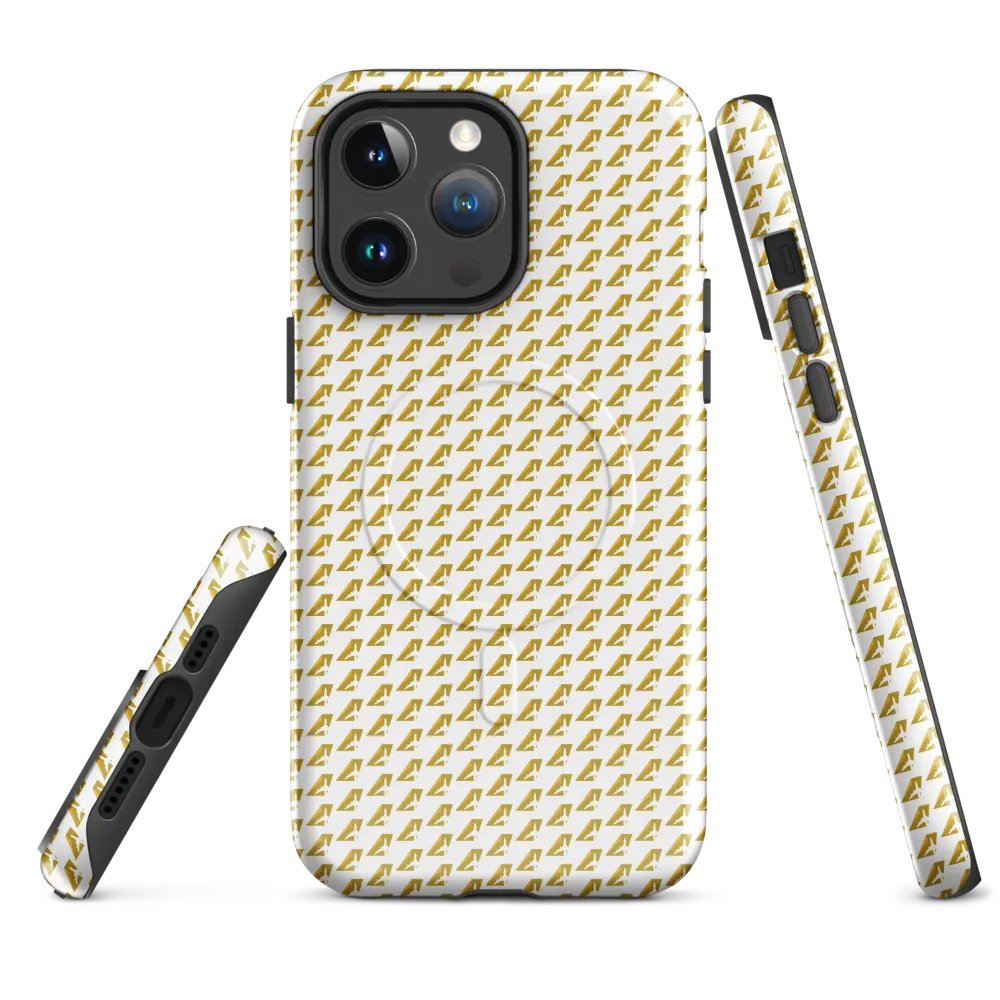 MagSafe® Ultra-Tough Case for iPhone® - Two-Tone Gold Tailfin Design product image (1)