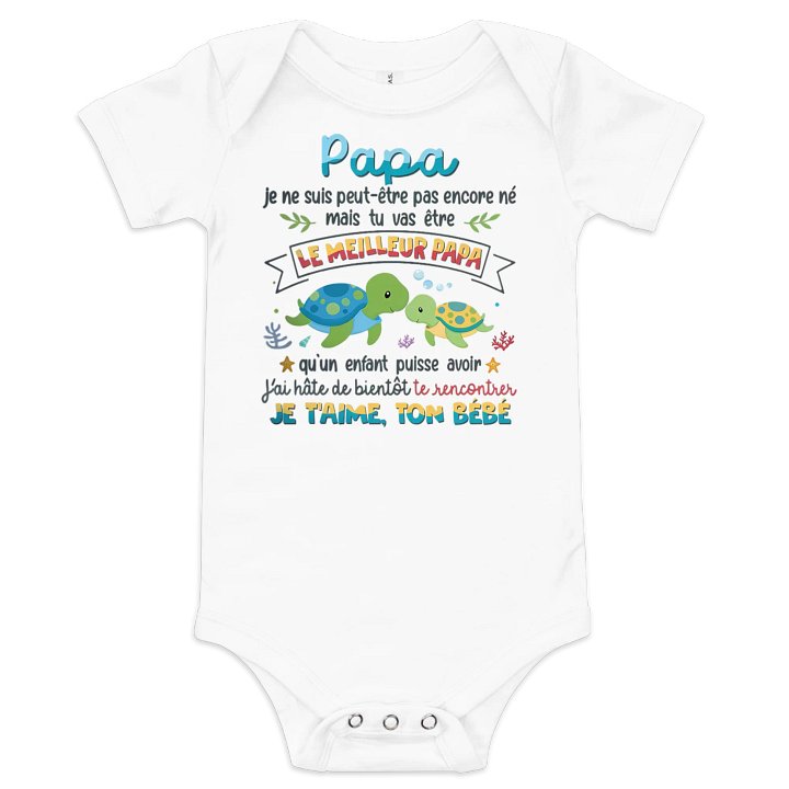 Papa je ne suis peut-être pas encore né mais tu vas être le meilleur Papa product image (4)
